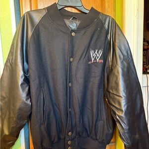 Steve & Barry's Black Varsity Jacket with WWE Logo